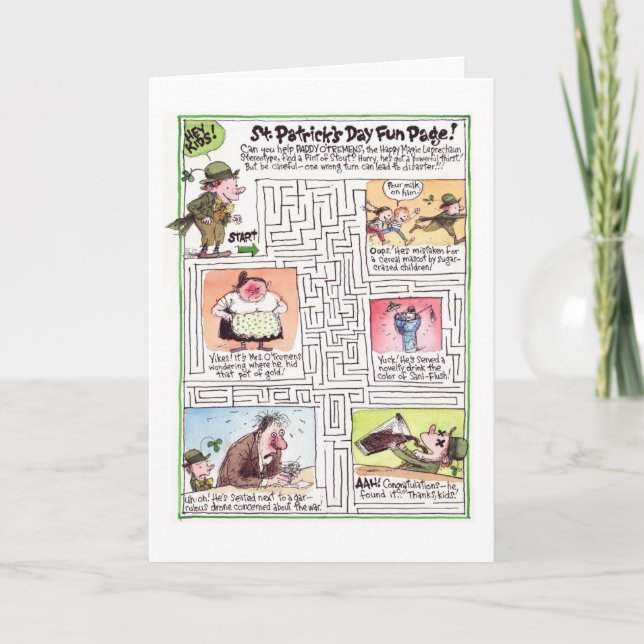 Cartão do dia de St Patrick (Frente)