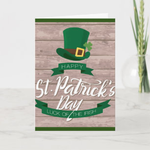 Cartão do dia de St Patrick de bênção irlandê