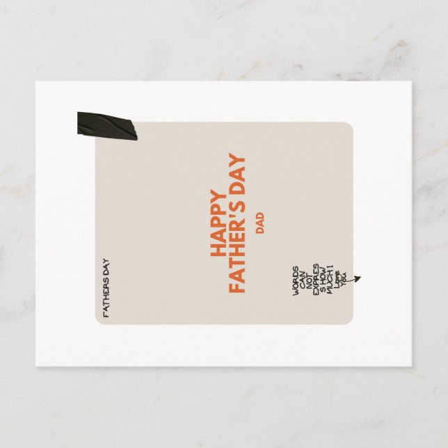 Cartão do Dia do Pai (Frente)
