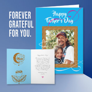 Cartão do Dia do Pai Personalizado com Foto - Pers