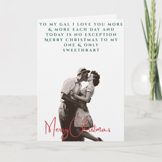 Cartão do dia dos namorados antigo dos anos 1940 (Frente)