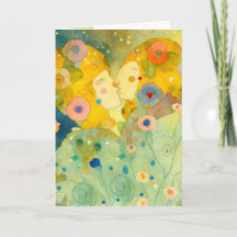 Cartão do dia dos namorados beijando bela impressã