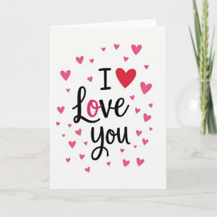 Cartão do Dia dos Namorados com Caligrafia de Amor