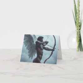 Cartão do Dia dos Namorados - Cupido Negro