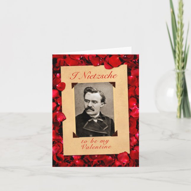 Cartão do dia dos namorados de Nietzsche (Frente)