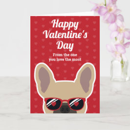 Cartão do Dia dos Namorados do Bulldog Francês Cas