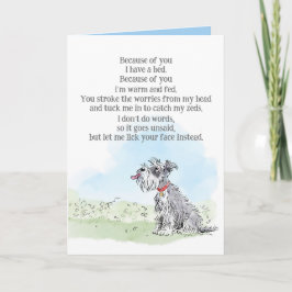 Cartão do Dia dos Namorados do Cachorro