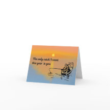 Cartão do Dia dos Namorados do Pescador