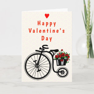 Cartão do Dia dos Namorados Flores Bicicleta - Seu