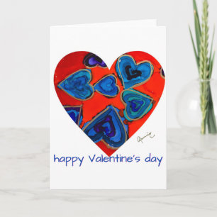 Cartão do Dia dos Namorados Lovitude Blue Hearts