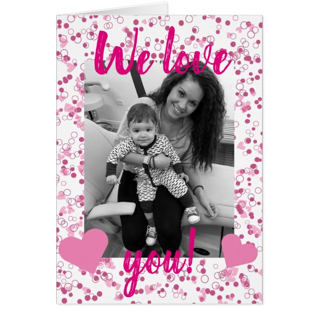 Cartão do dia dos namorados para confetes do (Frente)