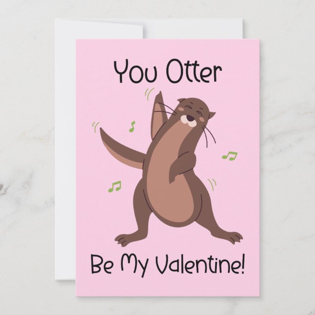 Cartão do Dia dos Namorados para Crianças Divertid (Frente)