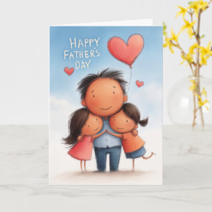 Cartão do Dia dos Pais Amor Desinteressado
