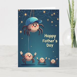Cartão do Dia dos Pais Aranha Amoroso