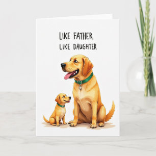 Cartão do Dia dos Pais Cachorrinho Fofo