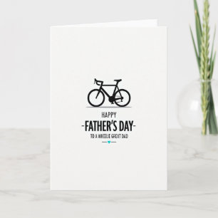 Cartão do Dia dos Pais com Arte de Bicicleta