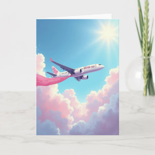Cartão do Dia dos Pais com Céu Pastel
