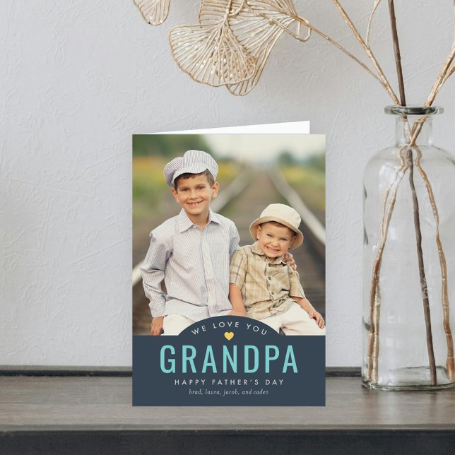 Cartão do Dia dos Pais com cor editável Simply Lov (Criador carregado)