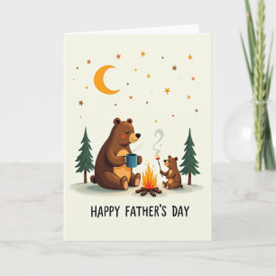Cartão do Dia dos Pais Cozy Bears