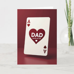 Cartão do Dia dos Pais Crimson Ace Dad