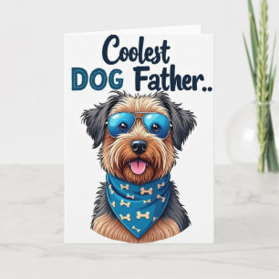 Cartão do Dia dos Pais de Cachorro Elegantes