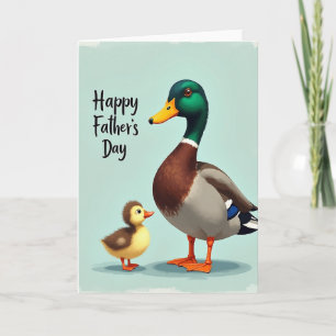 Cartão do Dia dos Pais Emerald Duck