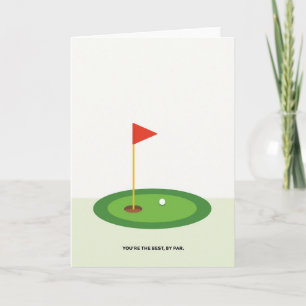 Cartão do Dia dos Pais Emerald Golf