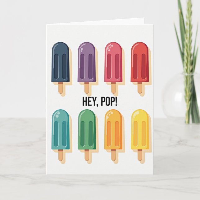 Cartão do Dia dos Pais Frozen Pops (Frente)