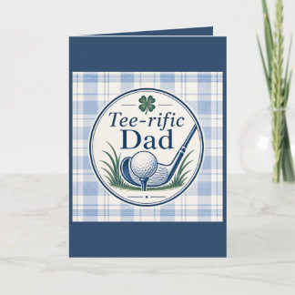 Cartão do Dia dos Pais Golf Dad Camiseta Pai Incrí