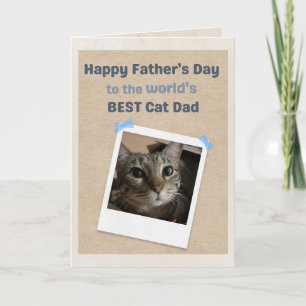 Cartão do Dia dos Pais Melhor Pai de Gato do Mundo