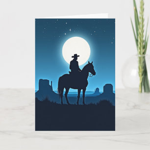 Cartão do Dia dos Pais Moonlit Rider