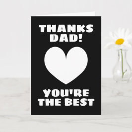 Cartão do Dia dos Pais - Obrigado papai você é o m