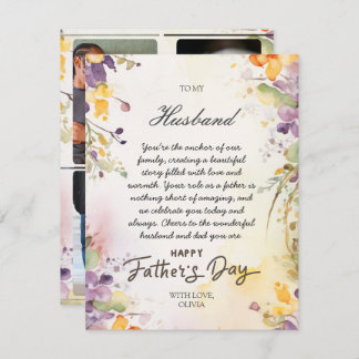 Cartão do Dia dos Pais para Marido da Esposa com F
