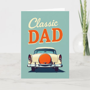Cartão do Dia dos Pais Retro Clássico Pai