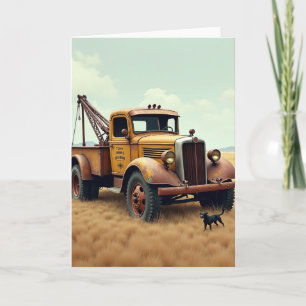 Cartão do Dia dos Pais Rustic Auto
