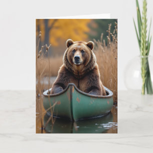 Cartão do Dia dos Pais Rustic Bear