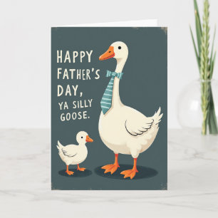 Cartão do Dia dos Pais Silly Goose