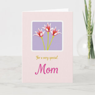 Cartão do Dia Especial da Mamãe Floral