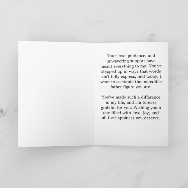 Cartão do Dia Feliz do Pai para o Vô Avô (Interior)