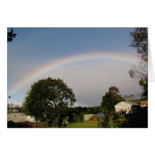 Cartão do ~ do arco-íris da manhã
