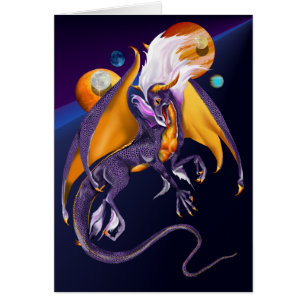 Cartão do dragão da lavanda