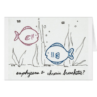 Cartão do enfisema & da bronquite crônica