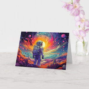 Cartão Do espaço e além da ilustração