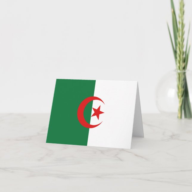 Cartão do Estandarte da Argélia (Frente)