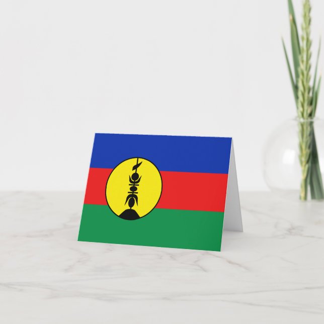 Cartão do Estandarte da Nova Caledônia (Frente)