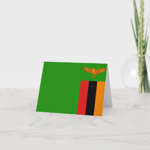 Cartão do Estandarte da Zâmbia