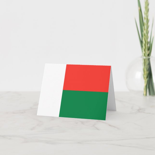 Cartão do Estandarte de Madagascar (Frente)