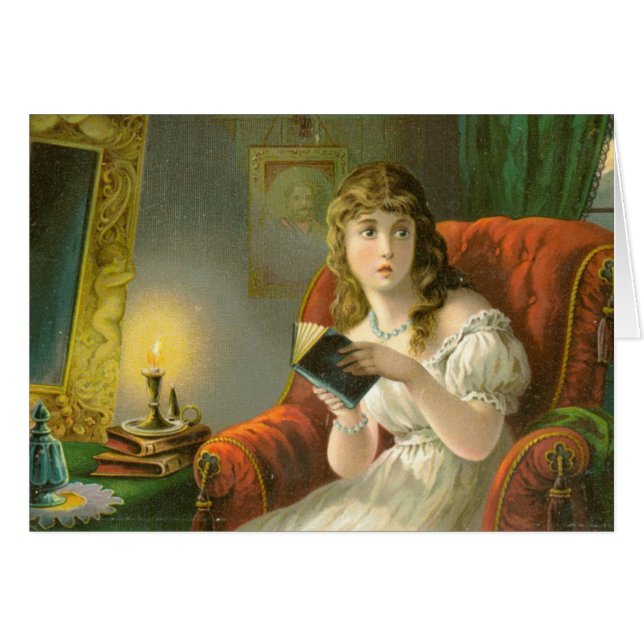 Cartão do fantasma do Victorian (Frente Horizontal)