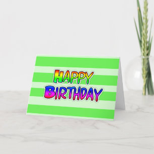 Cartão do feliz aniversario, cupcake verde neutro