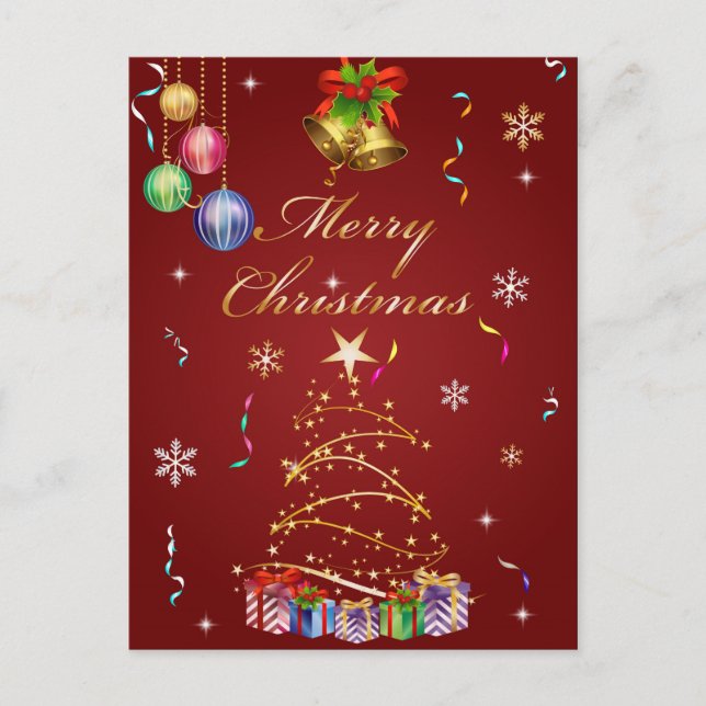 Cartão do Feliz Natal (Frente)